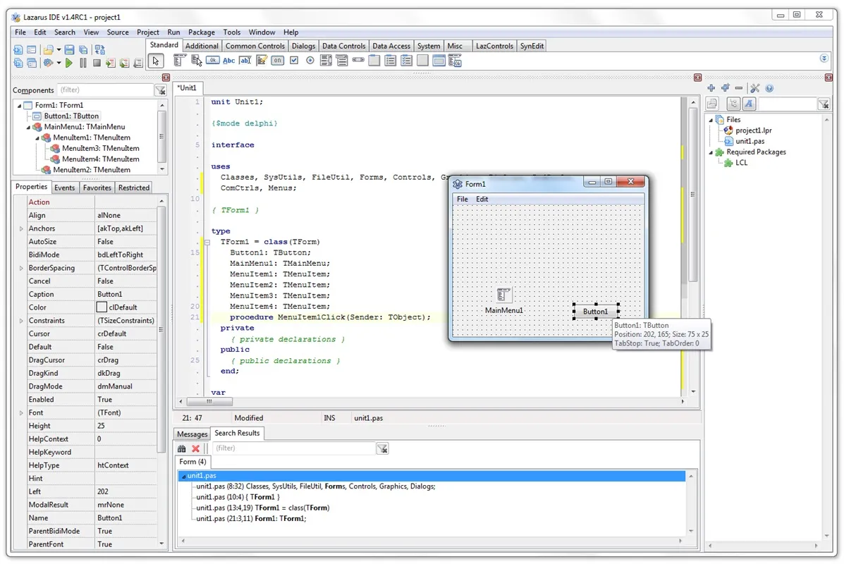 Lazarus IDE on Windows